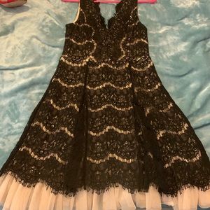 Short evening dress.